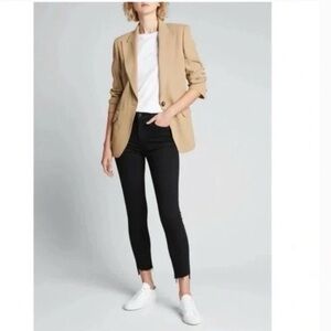 Mother The Stunner Zip Ankle Step Fray jeans in the Not Guilty wash